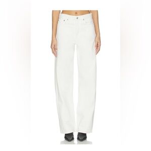 Agolde loose low curve wide baggy White Jeans